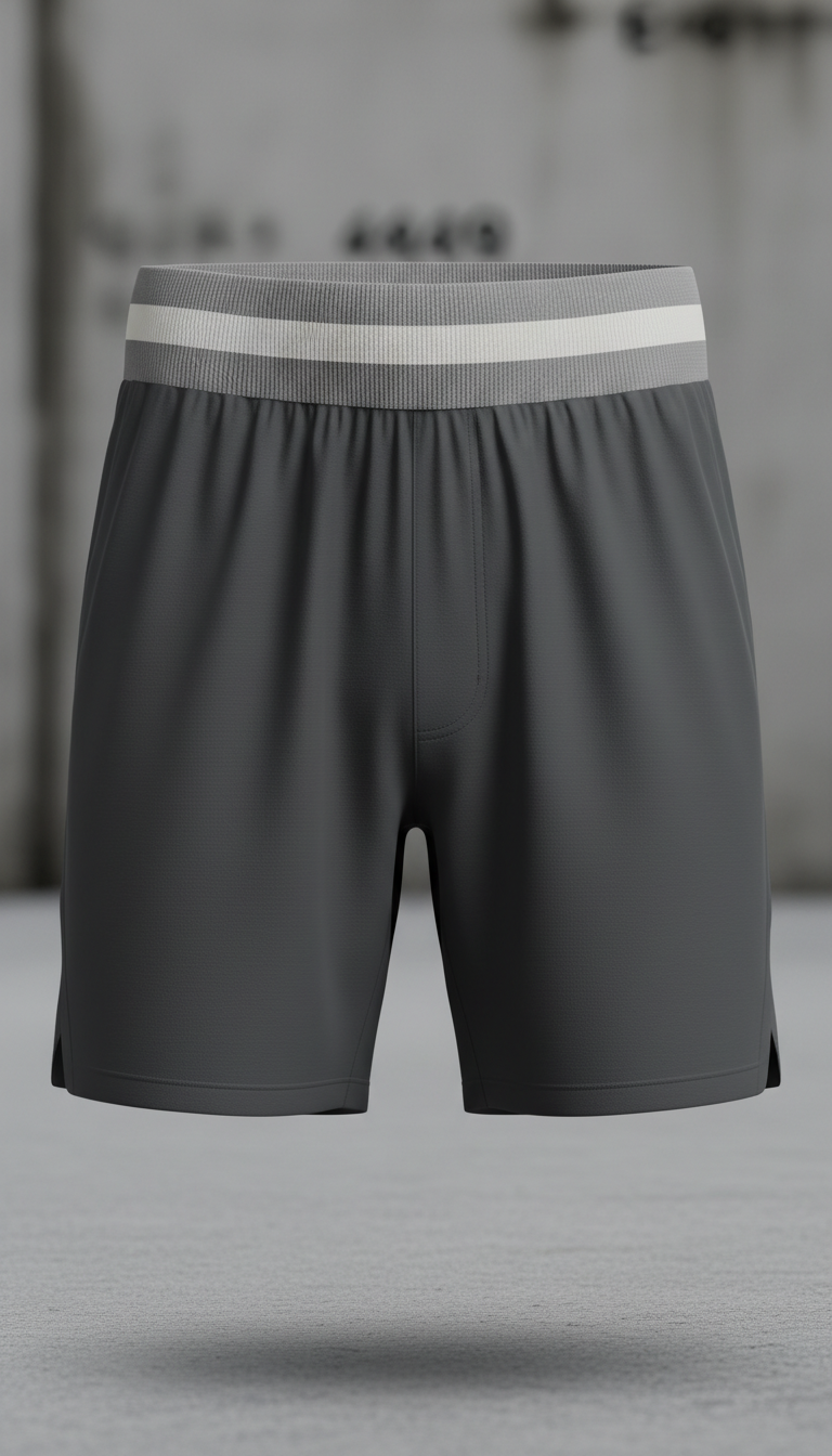 Monochrome Training Shorts With Zip Pockets
