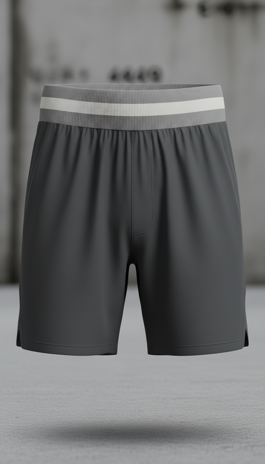 Monochrome Training Shorts With Zip Pockets